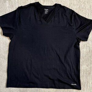 Bench XL T Shirt V Neck Mens Black Cotton And Spandex